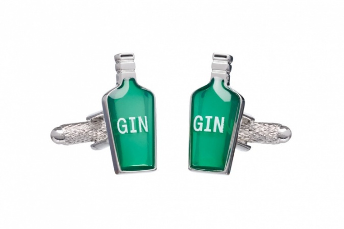 Gin Bottle Cufflinks